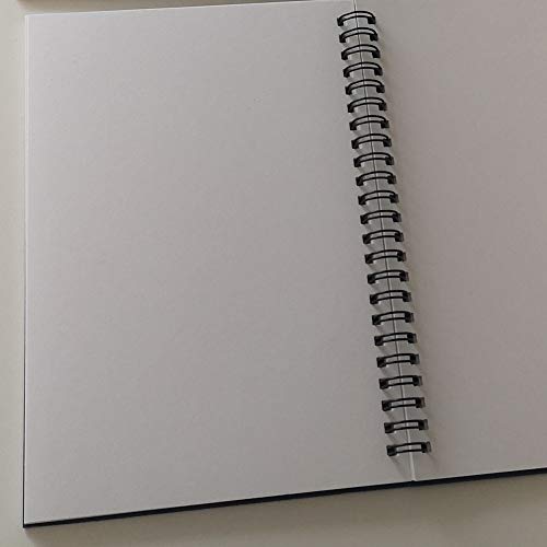 Yuree A5 Spiral Notebook Blank, 100Gsm Thick Paper & Hard Kraft Cover, 60 Sheets (120 Pages), 8.35" X 5.9", Blue, 5 Pack #TOP3