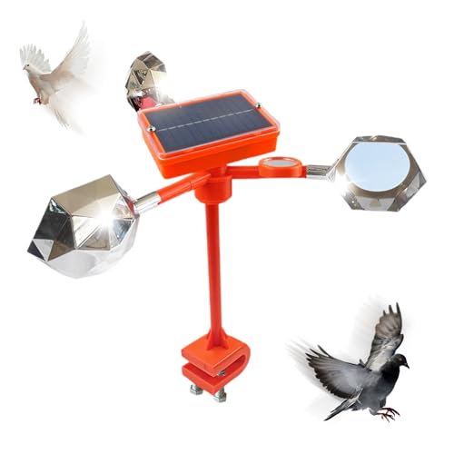baabeash Dispositivos reflectantes para asustar pájaros, reflector de pájaros que mantiene alejados al pájaro carpintero y gorriones, resistente a la intemperie, repelente de gorriones para patio
