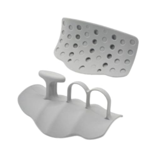 QSTDGVPW 1 Pair Weight Lifting Grips Barbell Bar Pads Non Slip Lightweight Hand Protection Gym Hand Grips for Powerlifting Exercise, Gray