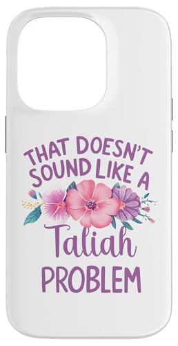 Taliah Personalized Cute Flower Girls Taliah Name スマホケース iPhone 14 Pro 用