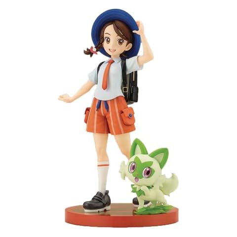 Pokémon: Juliana and Sprigatito Statue Cover