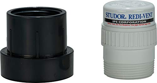 Studor 20349 Redi-Vent Air Admittance Valve with ABS Adapter, 1-1/2- or 2-Inch Connection - Thumbnail 3