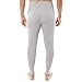 Indera Men's Heavyweight Cotton Waffle Long Johns Thermal Underwear Bottom, Heather Grey, Large