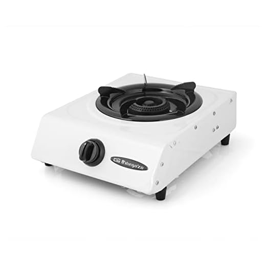 Orbegozo FO 1600 - Hornillo a gas, gas butano o propano, encendido piezoeléctrico, quemador de triple corona, uso exterior, pies antideslizantes