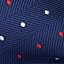Prussian Blue / Red / White [Mini Polka Dots]