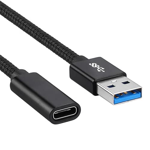 innov8 USB C Female to USB 3.0 A Male Adapter Extension Cable, black - Image 3