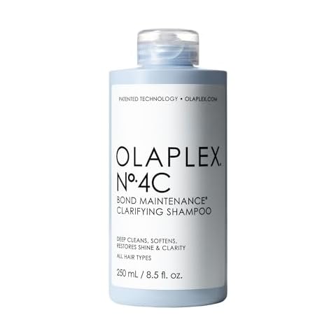 Olaplex No. 4C Bond Maintenance Clarifying Shampoo, Deep Cleans, Softens, Restores Shine, & Clarity, For All Hair Types Experiencing Product Buildup or Excess Oil, 8.5 fl oz Cover