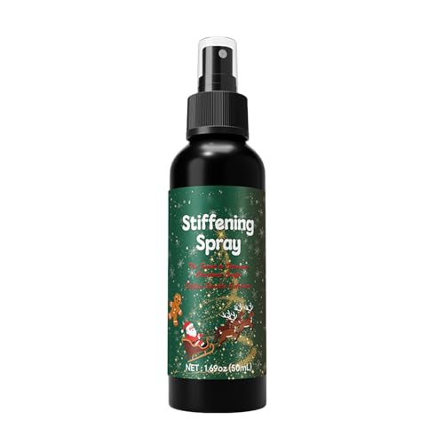Spray Fijador De Telas Navideñas: Spray Rígido Para Telas Rápidas, Refuerzo Portátil De Secado Rápido De 120 Ml/50 Ml, Aerosoles Fijadores De Agujas De Crochet | Aerosoles Fáciles Para Navidad, Sombre