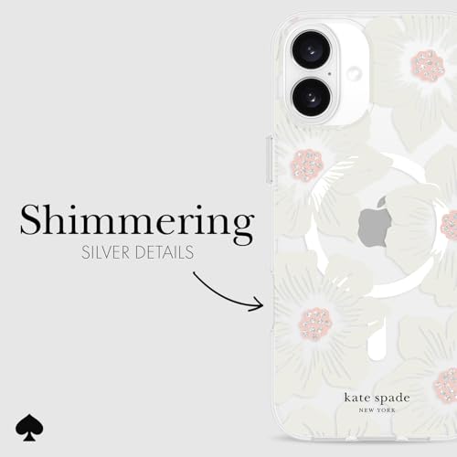 Coque iPhone 16 Plus MagSafe Fleurie Kate Spade New York Rose Trémière - 5