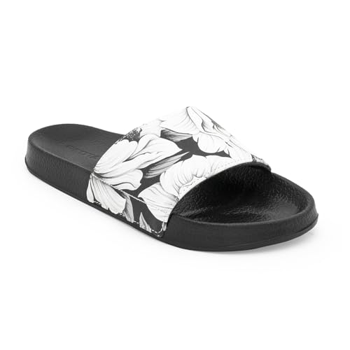 Image of Red Tape Womens Sliders in Slate Blue | Casual Pool Sliders | SLATE BLUE | 3 UK