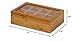 Oceanstar - TB1323 Oceanstar Bamboo Tea Box, 12 Inch, Natural