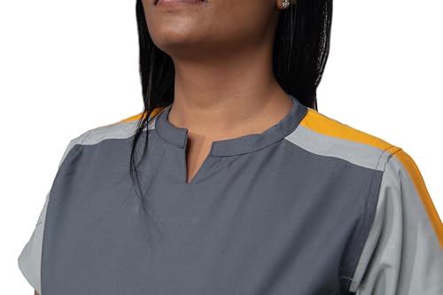 Image of UNIFORM CRAFT Female Scrub Suit Designer DSDX04 - Ideal for Doctors, Dentists and Healthcare Professionals