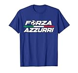 Forza Azzurri Italy Soccer Italia Flag Italian Football T-Shirt