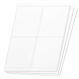 OfficeSmartLabels Rectangular 4 x 5 Shipping/Mailing Labels for Laser & Inkjet Printers, 4 x 5 Inch, 4 per sheet, White, 600 Labels, 150 Sheets