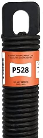 P528 28-Inch Plug-End Garage Door Spring (.207 in #5 Wire), Black, (HJNS2159), 2x2x30