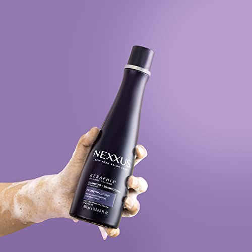 Nexxus Keraphix Shampoo For Damaged Hair Keraphix With Proteinfusion Silicone-Free With Keratin Protein And Black Rice 13.5 Oz #TOP7