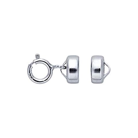 925 Sterling Silver Magnetic Clasp Converter 13.4mm Spring Ring for Necklaces or Bracelets from CRAFT WIRE Cover