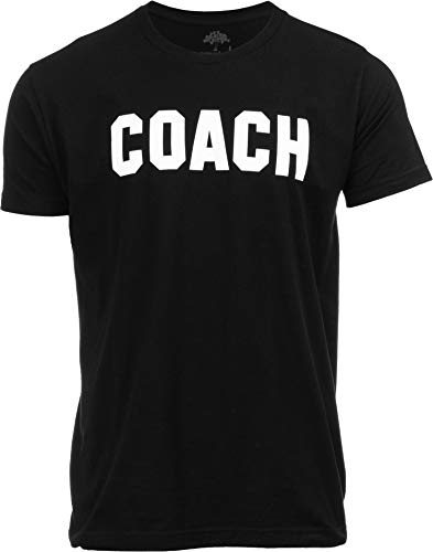 Coach | Black Coaching Tee Shirt, Men Women T-Shirt-(Black,M)