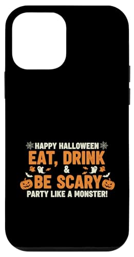 Party Like A Scary Monster 面白い ハロウィン トリックオア トリート スマホケース iPhone 12 mini 用