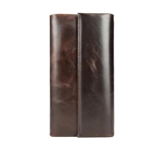 Portefeuille long en cuir pour hommes pour ranger téléphone et monnaie sans encombre