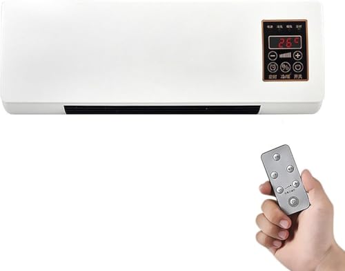 uuClub2025新登場】冷暖両用移動式小型エアコン 壁掛け スポットクーラー 自然風/暖風機能 16-35℃調節 リモコン付き 低騒音 110V 省エネ ポータブルエアコン 家庭用 リビング/寝室/ドレッシングルーム対応 コンパクト 年間使用可能