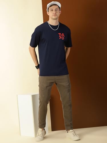 Image of Thomas Scott Men's | Graphic | Half Sleeve | Oversized Fit | 100% Cotton | Crew Collar | Casual Tshirt