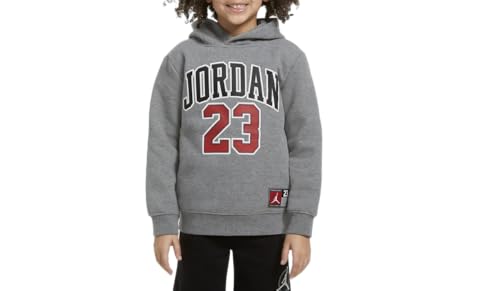 Nike Jordan Boys' Fleece Pullover Hoodie (US, Alpha, Small, Regular, Carbon-Heather)