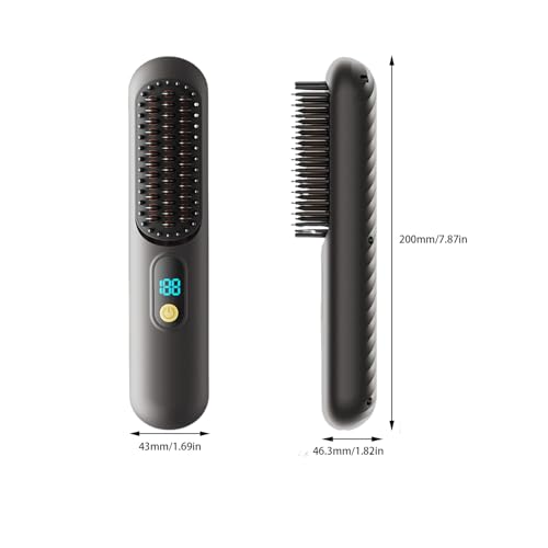 Cepillo Alisador Inalámbrico 2 en 1 para Cabello Corto miniatura 4