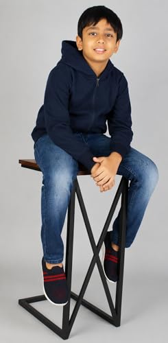 Image of ADBUCKS Unisex Fleece Cotton Zipper Sweatshirt with Hoodies for Boys and Girls