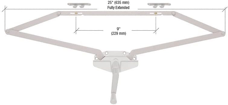 CRL EP24059 White Dual Pull Roto-Gear Awning Operator