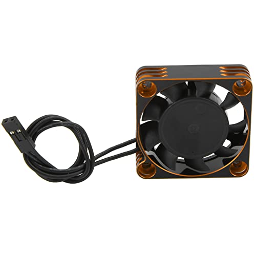 RC Motor Fan, 28000RPM High Speed RC ESC Heatsink Fan RC Motor Cooling Fan for F540 550 3650 3660 RC Car (Gold)
