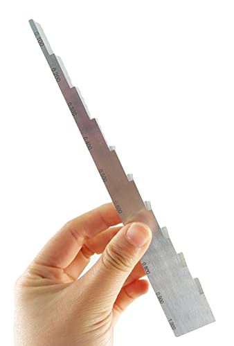 Bloque de calibración de aluminio de 10 pasos 0.100" a 1.000" para medidor ultrasónico de espesor con aluminio 7075 miniatura 4