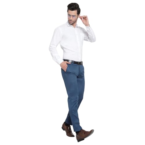 Image of Men's Formal Trouser for Men | Regular Fit Office Wear Pant | Business Casual Trousers | Comfortable Formal Pants for Office, Work
