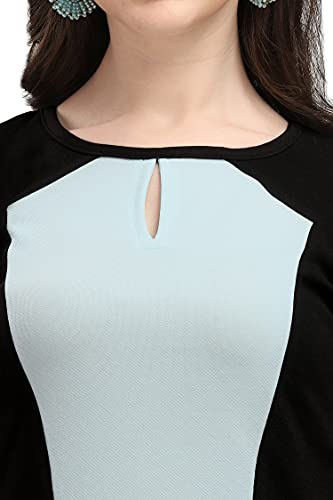 Image of PURVAJA Women's Fit & Flare Knee-Length Dress