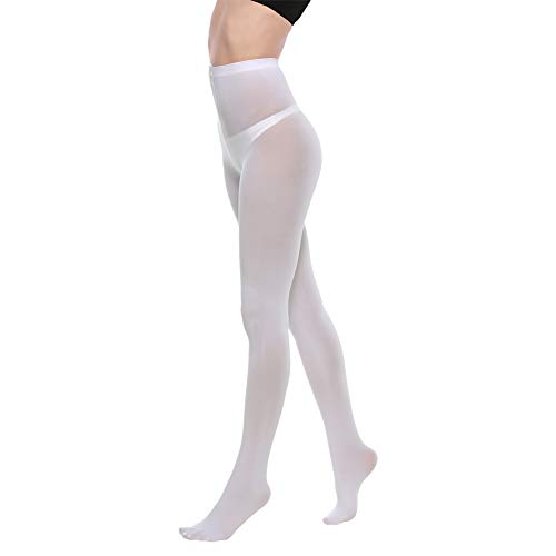 Image of MANZI Microfibre Tights for Women, Semi Opaque Solid Colored Footed Pantyhose 70 Denier