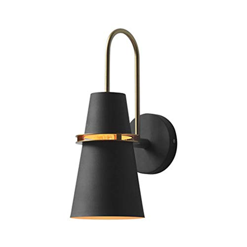 Applique murale nordique noire E27 luminaire couloir et lampe de chevet orientable