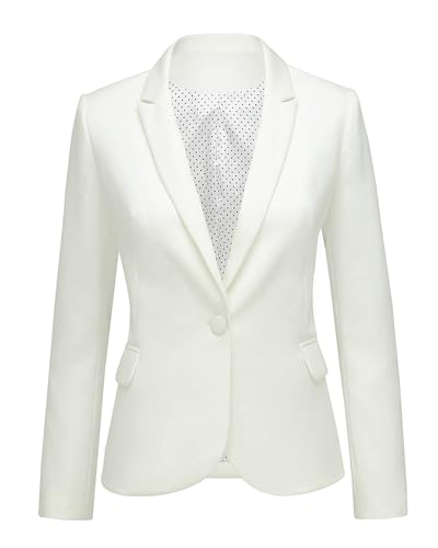 LookbookStore Blazer Jackets for Women Casual Blazers for Women Fashion  2026 Beige Jacket Suit Notched Lapel Work Office Blazer Jacket Suit 2026  Office Clothes Size X-Small Size 0 2 at Amazon Women's Clothing store