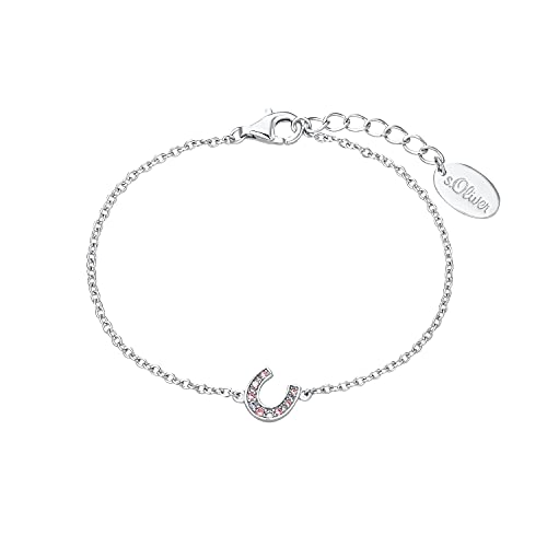 s.Oliver bracelet 925 argent sterling filles enfants bijoux de bras, avec zirconia synth., 14+2 cm,...