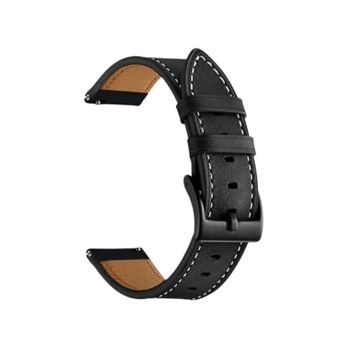 Bracelet montre 22mm en cuir et acier pour Xiaomi Watch S1 Pro et Active