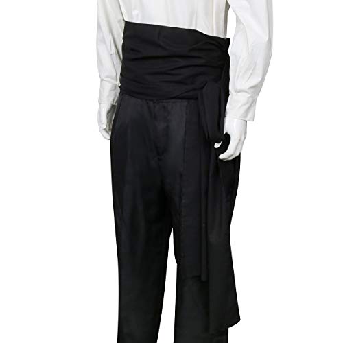 COSFLY Men Pirate Medieval Renaissance Large Sash Halloween Costume Waist Sash Belt Accessory
