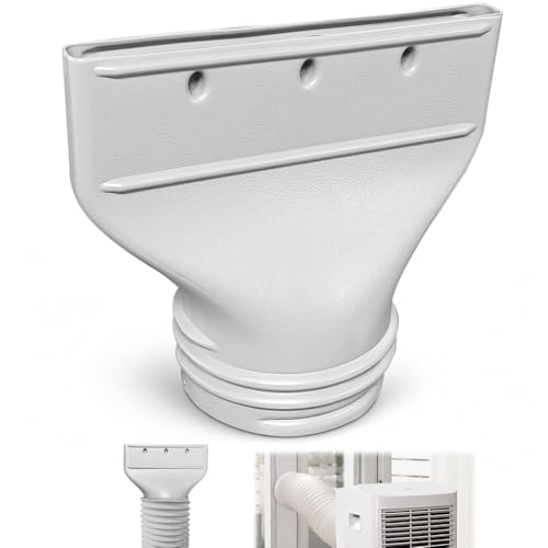HuaMuDM Adaptador de Manguera de Aire Acondicionado Plano,Adaptador de Ventana para Salida de Aire,Para ventanas,ventiladores de extracción,accesorios generales para tubos de escape(13/15CM)