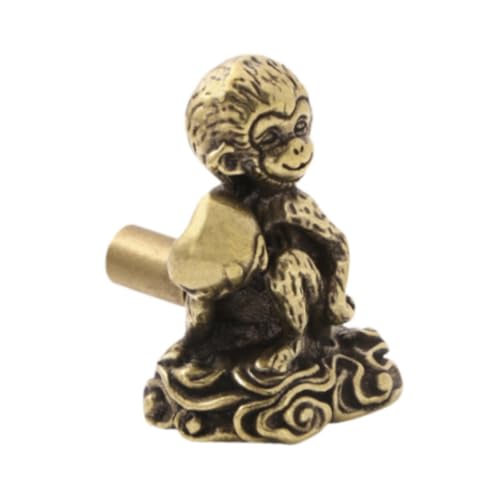 WNDUOKXH Herrajes resistentes a la oxidación con forma de mono, bonitos pomo para armario, resistentes, de cobre, divertidos, para muebles casa, regalo único, para muebles cocina, regalo creativo para