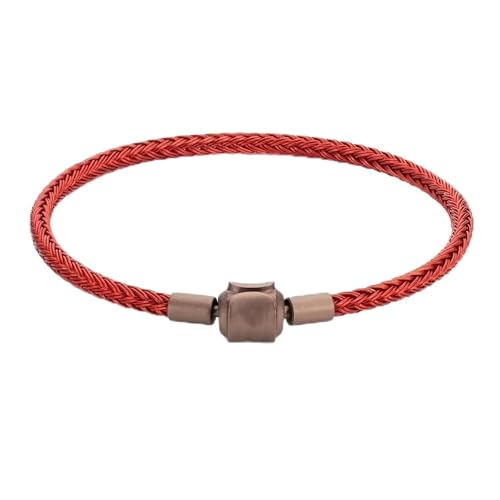 Pulsera unisex de cuerda de acero con hebilla de titanio miniatura 1