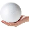 Bright Creations Foam Balls - 5-Inch, White, 4 Pack - Craft Foam Spheres for DIY Craft Projects, Floral Arrangements & DIY Ornaments
