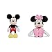Simba Mickey_Mouse Peluche, Multicolor, 35Cm (6315874846) + Disney Minnie Peluche, Multicolor, 35Cm (6315874847)