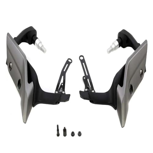ハンドガード バイク用延長ハンドガード ハンドガード シールドプロテクターに適合するヤマハ MT-09 Tracer 900 MT-09 2014 2015 2016 2017 用 ウィンドスクリーン ハンドルバープロテクター(チタン)