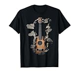 Ukelele Instrumento Musical Motivo Arte Ukelele Camiseta