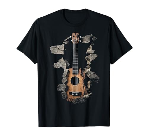 Ukelele Instrumento Musical Motivo Arte Ukelele Camiseta