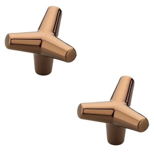 Image of Y Shape Knob for Drawer /Decorative Knobs and Pulls /Drawer Knob /Door Knobs for Drawers (Zinc /PVD Rose Gold Finish) Pack of 2-| 3 Years Warranty |