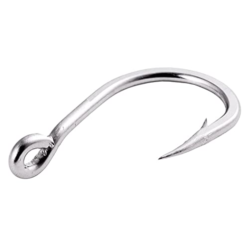 ELAULA Angelausrüstungs-Set, 100 Stück Angelhaken aus Hartkohlenstoff mit Öse für Karpfen, Wels, 1/0#-13/0# Fischjigs… – Bild 5